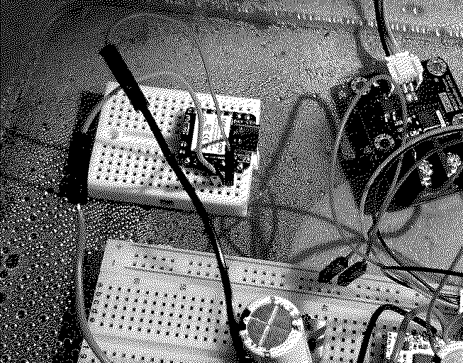 a close-up of a breadboard and different devices